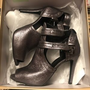 Michael KORS Blaze Open Toe Bootie Metallic
